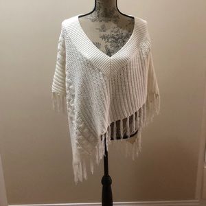 Calvin Klein asymmetric poncho sweater